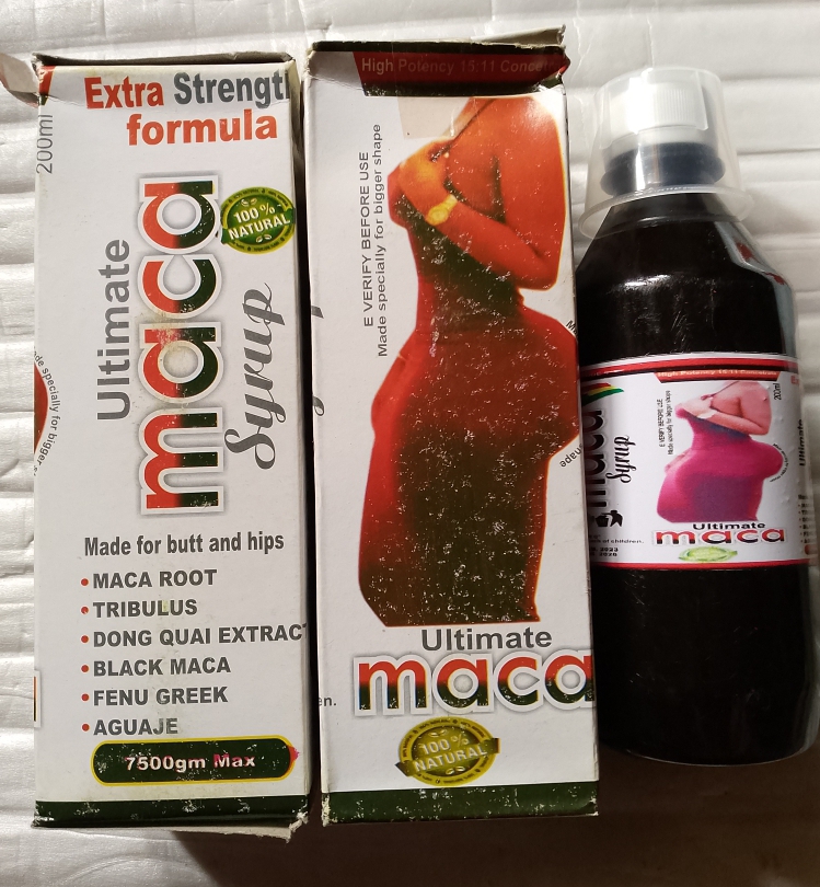 Ultimate Maca Syrup for Butt and Hips Enlargement 